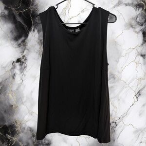 George Black Sleeveless Scoop Neck Tank size 18W/20W